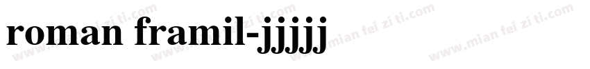 roman framil字体转换